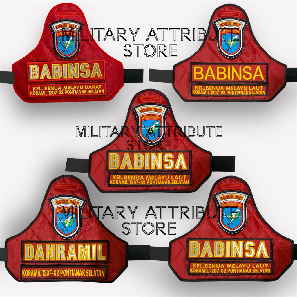 BAN LENGAN BABINSA FULL PEREKAT ATAS BAWAH