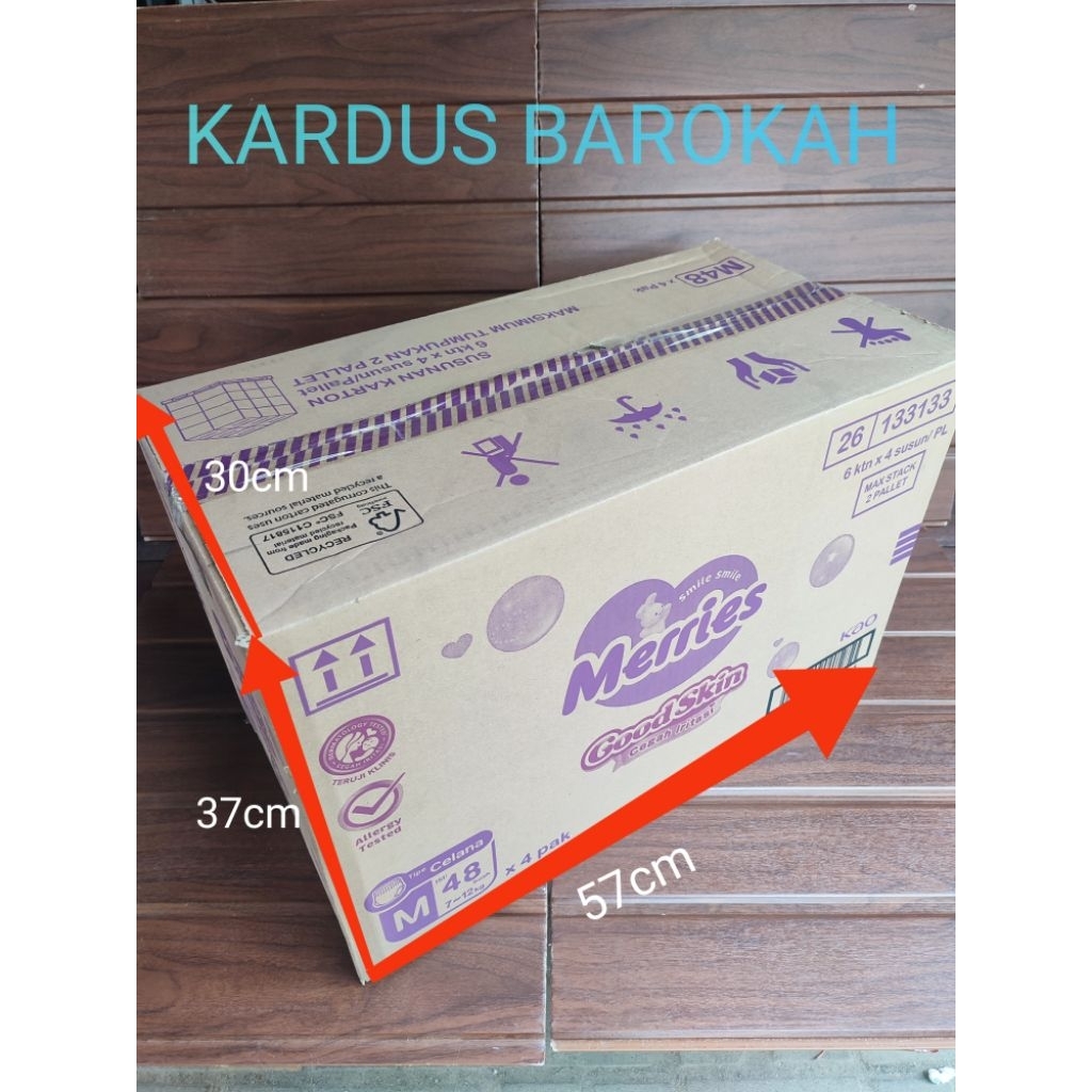 

KARDUS BARU 1X PAKAI BERMEREK 57cm x 30cm x 37cm Tebal 3mm Singel Wall Untuk Packing Paking Besar Dus Karton - Kardus