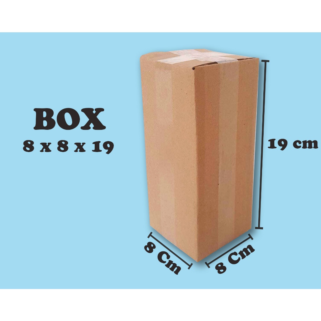 

Kardus Polos Karton Box Coklat 8 x 8 x 19 cm