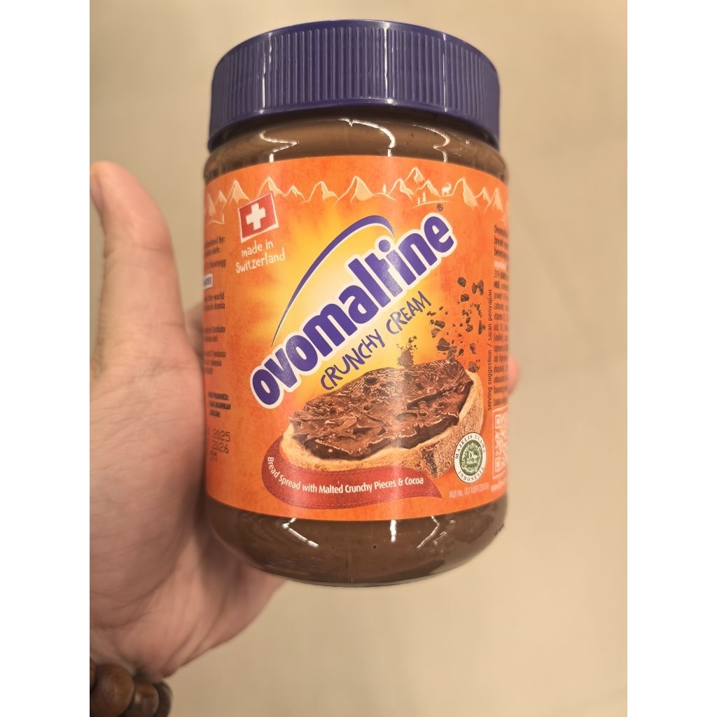OVOMALTINE CRUNCHY CREAM 380GR. READY OVOMALTINE. SELAI OVOMALTINE. OVALTINE
