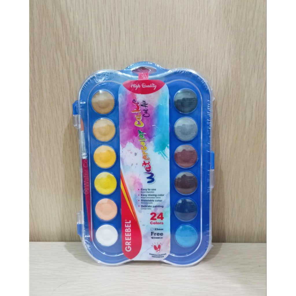 

(1PCS) WATER COLOUR CAKE 24W GREEBEL / CAT AIR