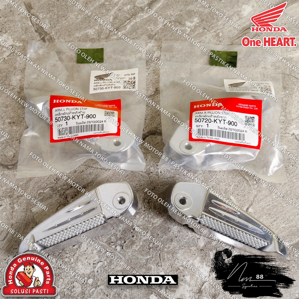Footstep Step Belakang Alumunium Scoopy Karbu Scoopy Lama KYT Original Thailand 50730-KYT-900 50720-