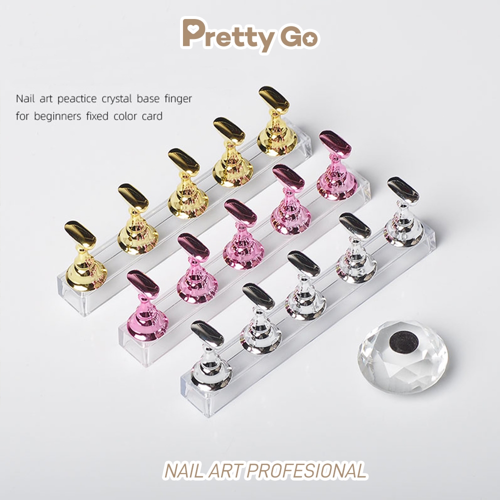 Nail Display Stand Holder Kuku Palsu Magnetik Nail display Stand Holder Stand Kuku Magnetic Untuk La