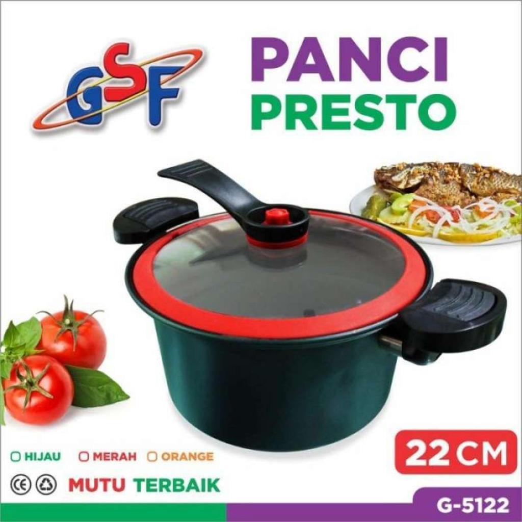 Panci Presto Totipotent Pot 22 Cm GSF G-5122 Warna Ungu