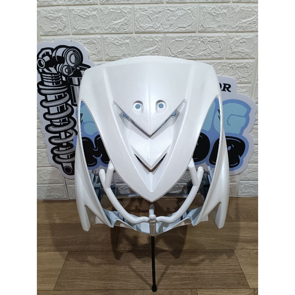 PANEL TAMENG DADA DEPAN BODY DEPAN DASI DEPAN MIO SOUL LAMA KARBU PUTIH 2007 2008 2009 2010 2011 201