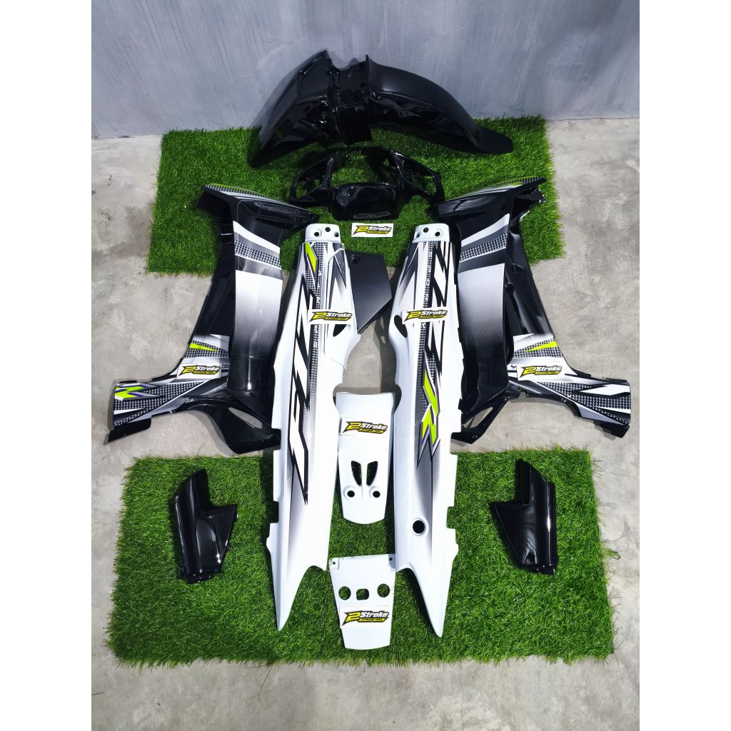 CoverBody Fizr Full Set Halus Body Fizr Full Clutch Hitam Putih 2004 Custom Hijau Stabilo Body Set H