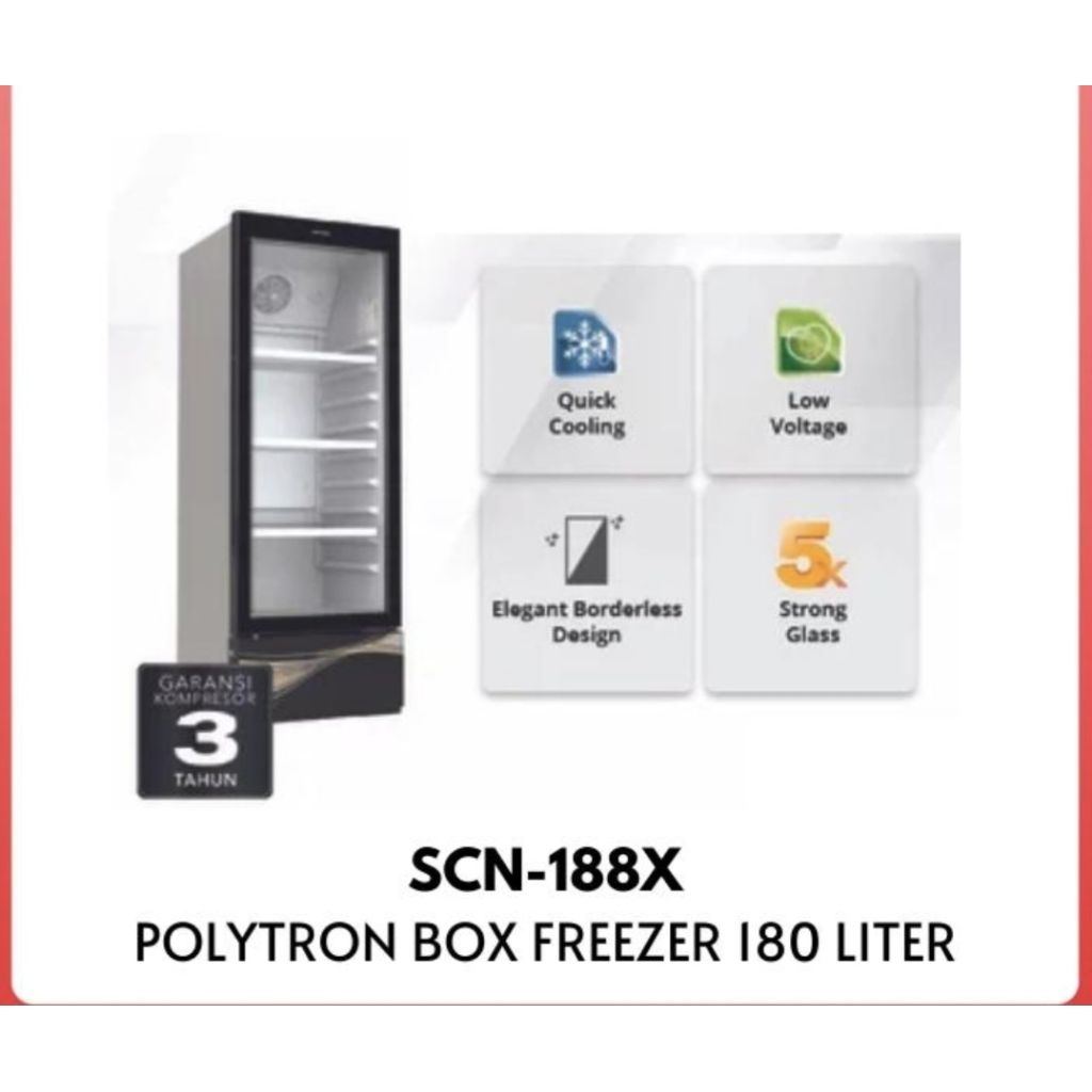 SHOWCASE POLYTRON 180LITER SCN 188X