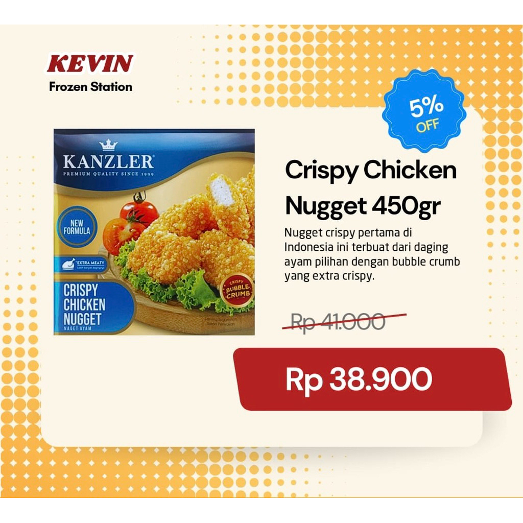 

Crispy Chicken Nugget 450gr