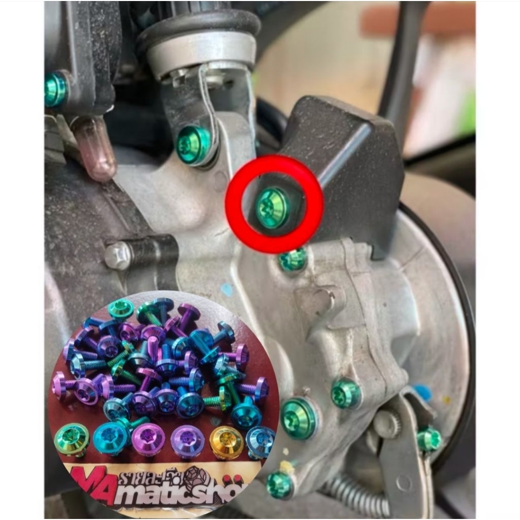 Baut Titanium sensor spidometer beat scoopy vario Titanium