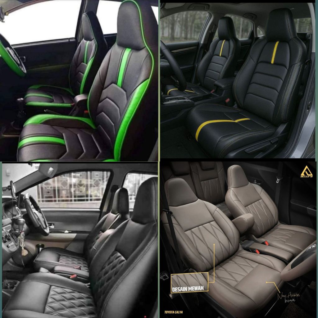 sarung jok mobil agya ayla full set depan sampe belakang