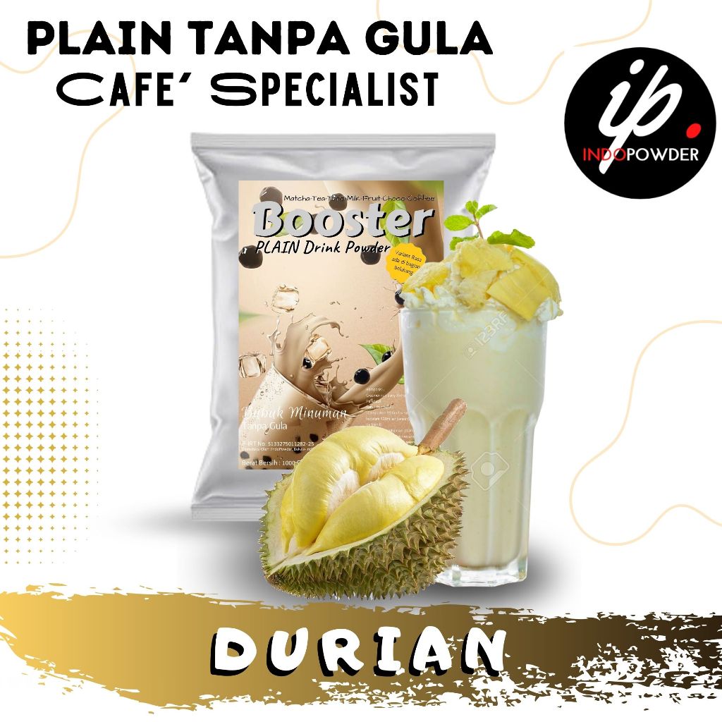 

Indopowder - Bubuk Tanpa Gula / Plain DURIAN 1Kg Untuk Cafe, Waralaba & Usaha Minuman