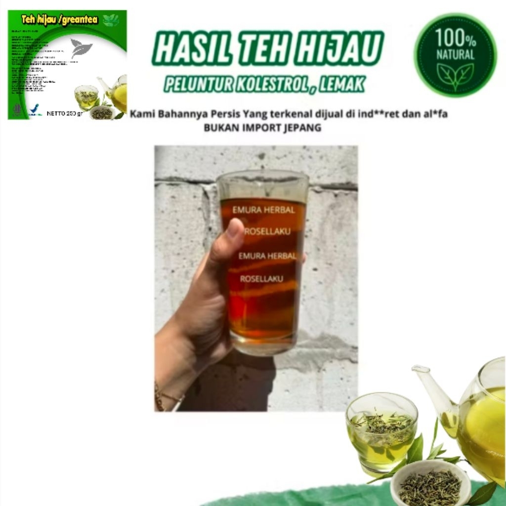 

teh hijau greanti 250 gr asli original