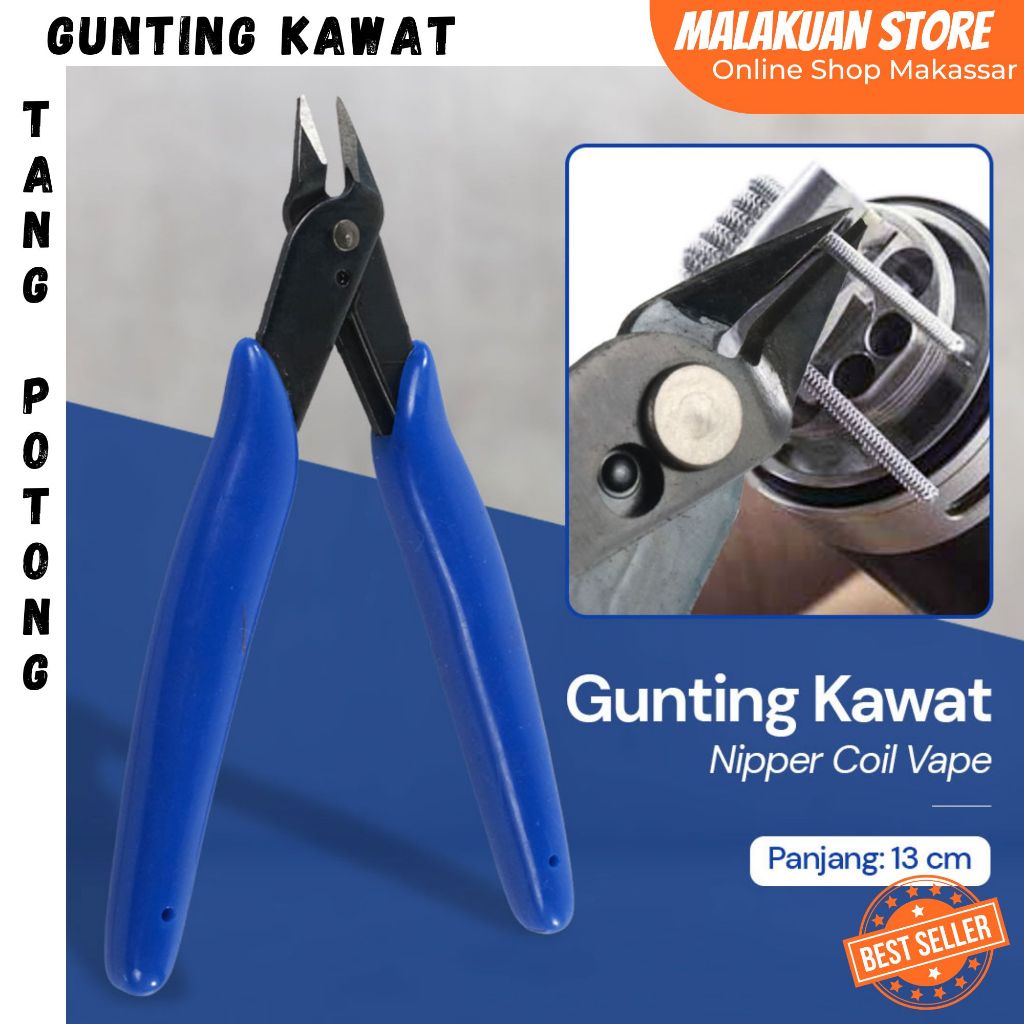 Gunting Kawat Tang Potong Nipper CoilVape Plier Wire Cutter