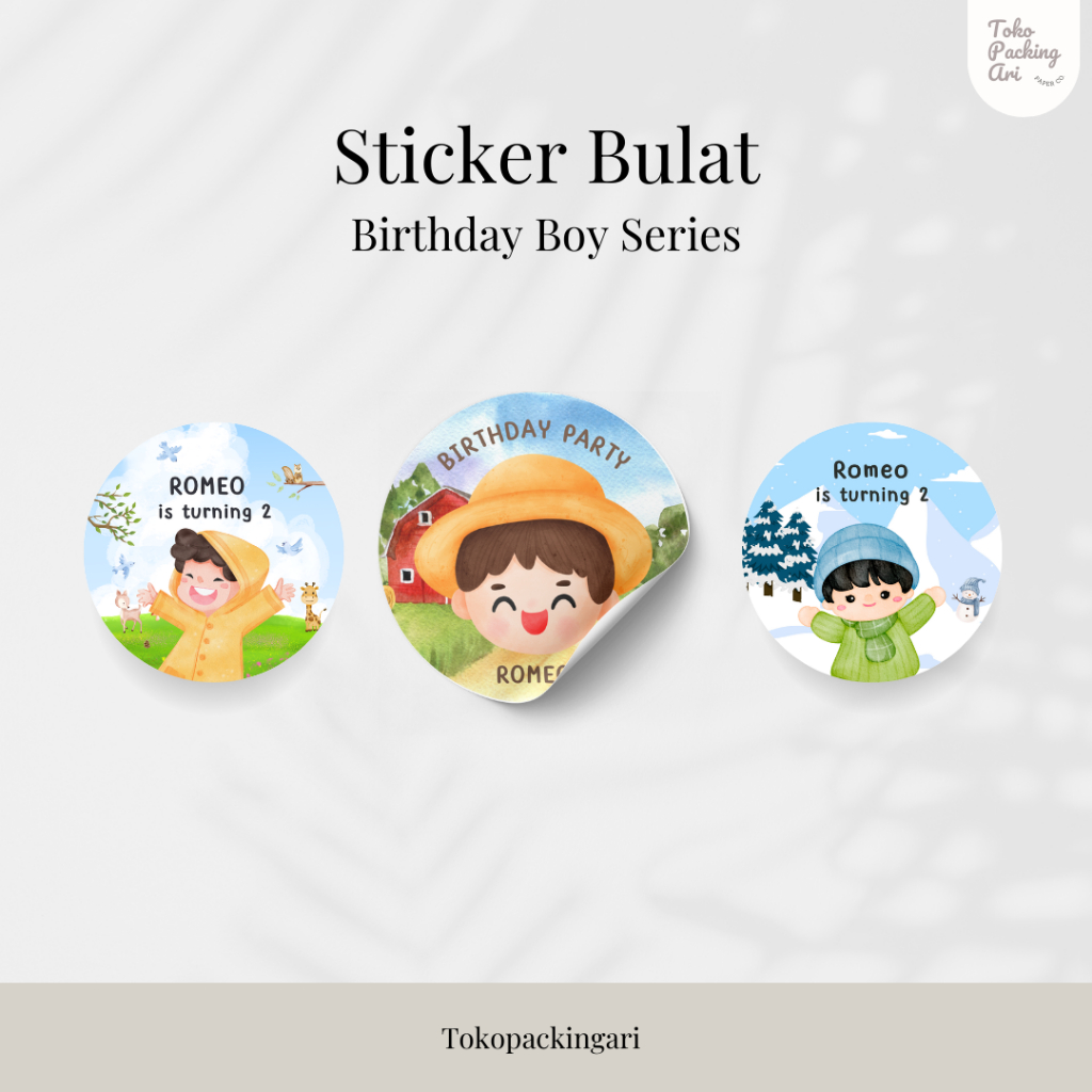 

Sticker Bulat Birthday Boy Series | Sticker Ulang Tahun Anak | Sticker Ulang Tahun Lucu | Sticker Hadiah Ulang Tahun