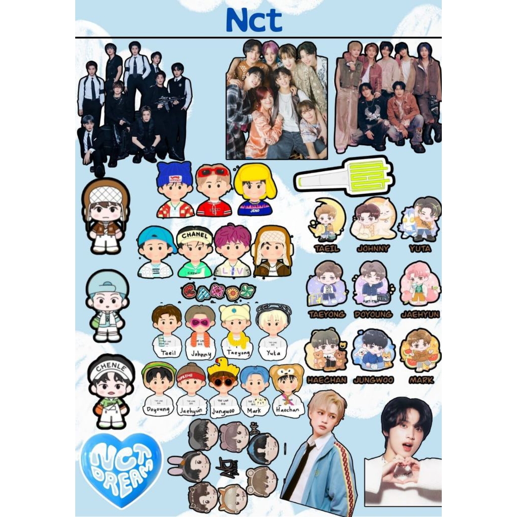 

Hot Stiker Kpop Korea Sticker vinyl Spesial NCT Edition | Stiker Laptop Hp Tumbler