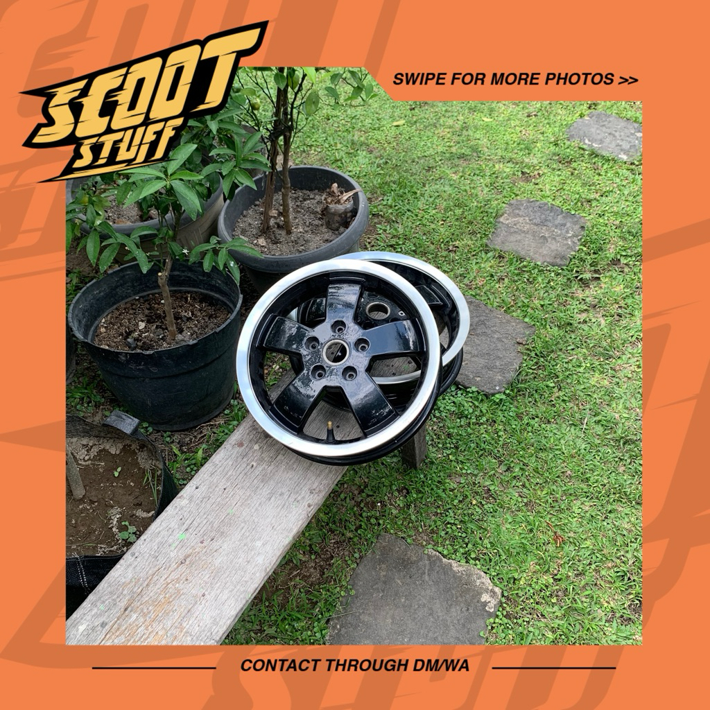 Velg Depan Set GTS Euro Vespa Sprint Primavera S LX GTS Sprint Super PX PS Excel Exclusive 3V Iget R