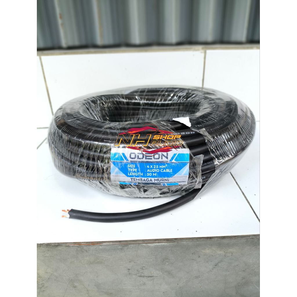 Kabel Speaker Audio ODEON 4X2,5mm 4x2,5 4 x 2,5 4x2,5mm 4x2.5 mm 4x2, 5 4x2,5 mm Roll 50 Meter 50 M 