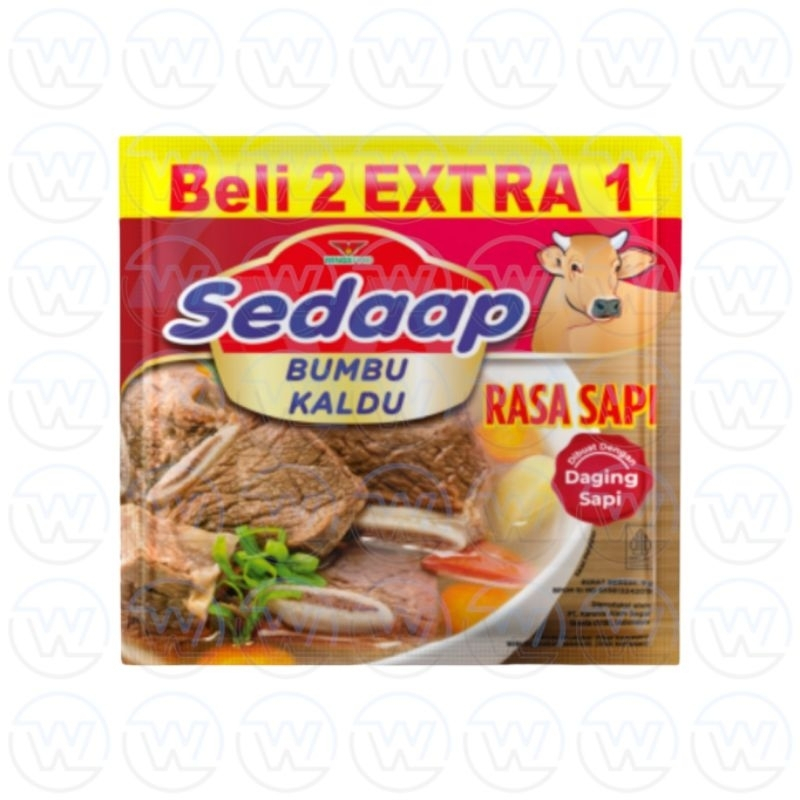 

sedaap kaldu sapi 1 renteng isi 18 sachet