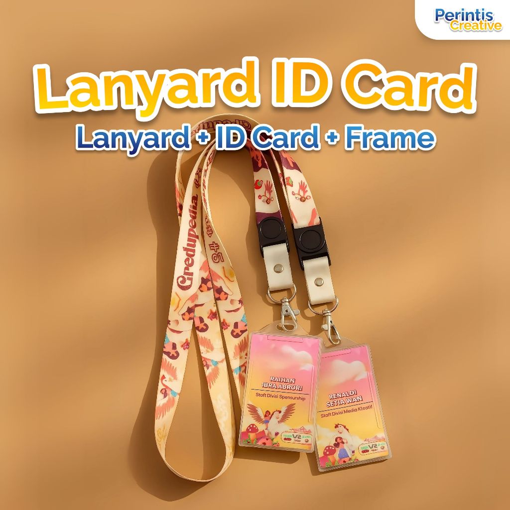 

Cetak Lanyard ID Card Custom Full Color Printing