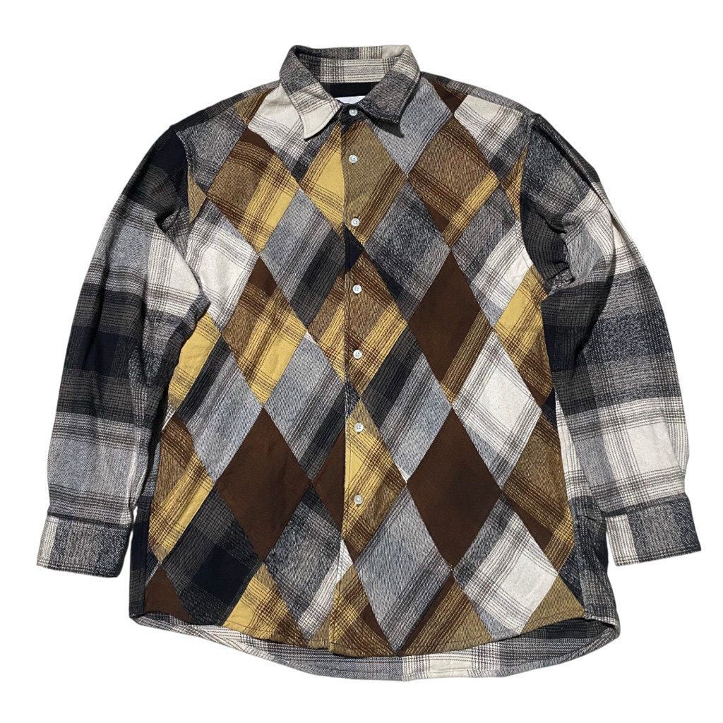 Noma td diamond quilted flannel shirt
