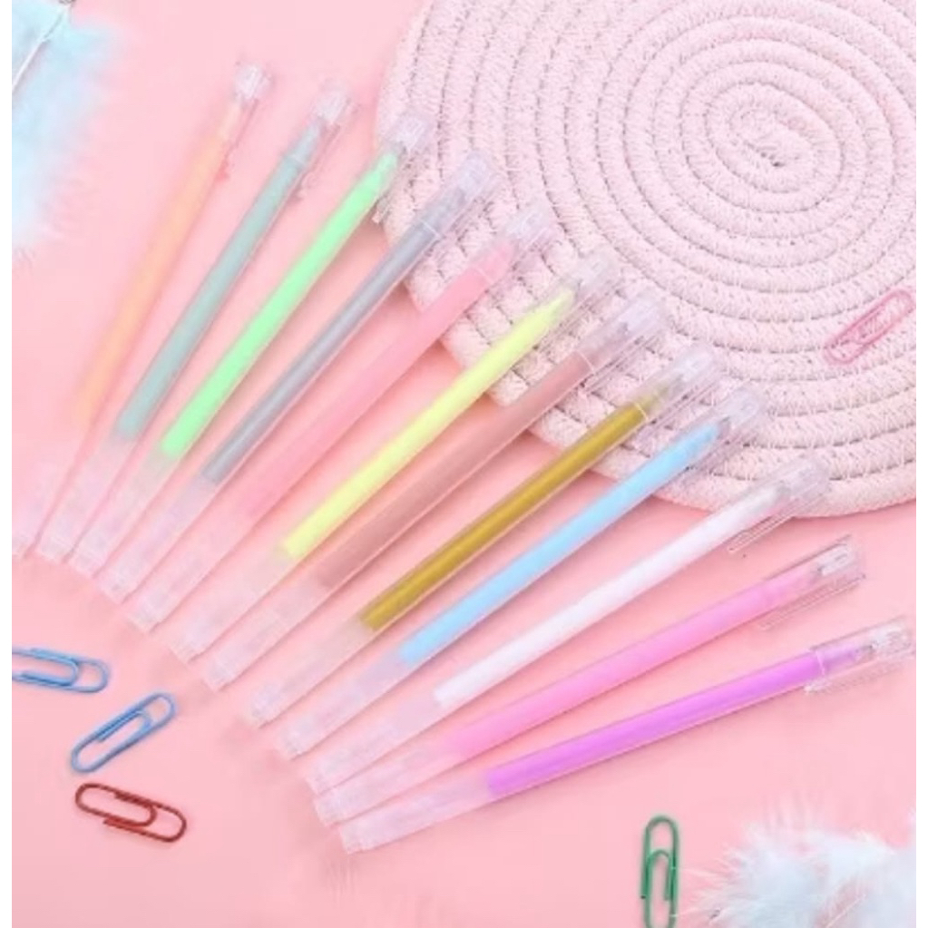 

Pena Glitter Metalik 0.9mm Pulpen warna warni Ballpoint Craftwork Scarpbook