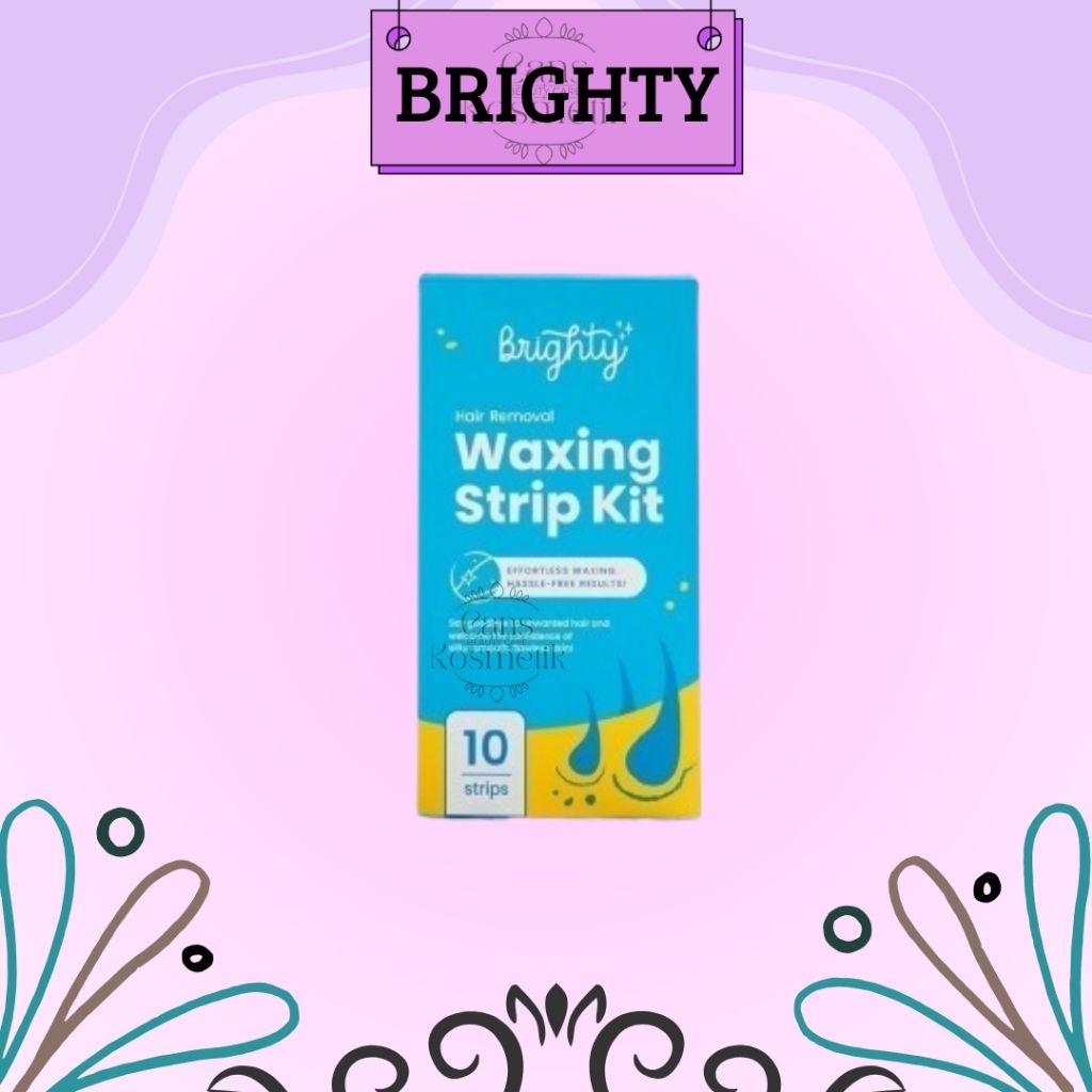 BRIGHTY Hair Removal Waxing Strip Kit Waxing Ketiak Paket Waxing pencukur bulu kemaluan sugar wax pe