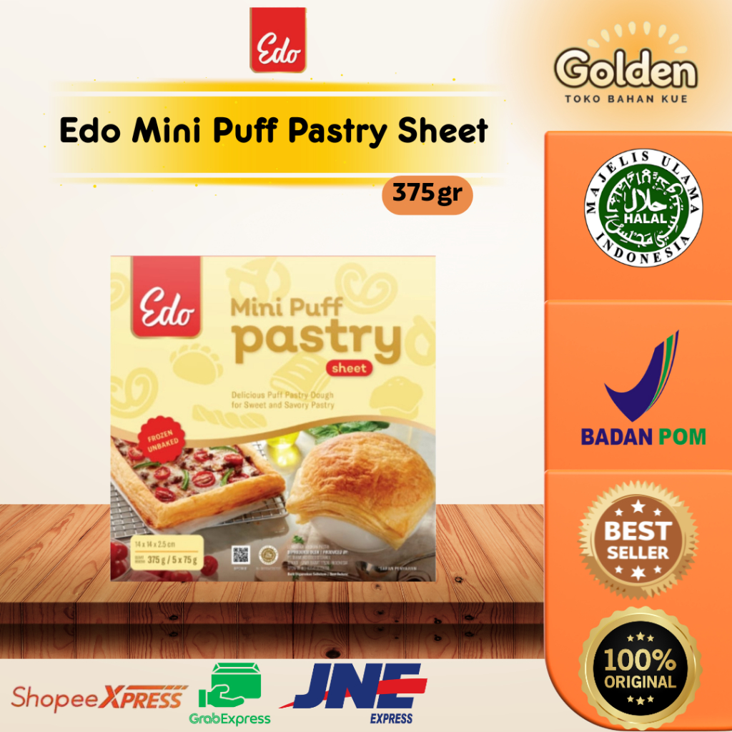 

Edo Mini Puff Pastry Sheet 375 gr