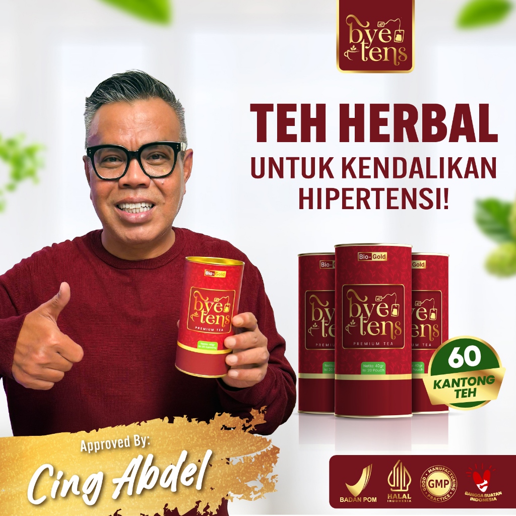 

Bye Tens - Paket 3 Kaleng Teh Hipertensi Mengkudu, Seledri, Teh Hijau Bantu Turunkan Tekanan Darah Tinggi, Kolesterol, Melancarkan Peredaran Darah