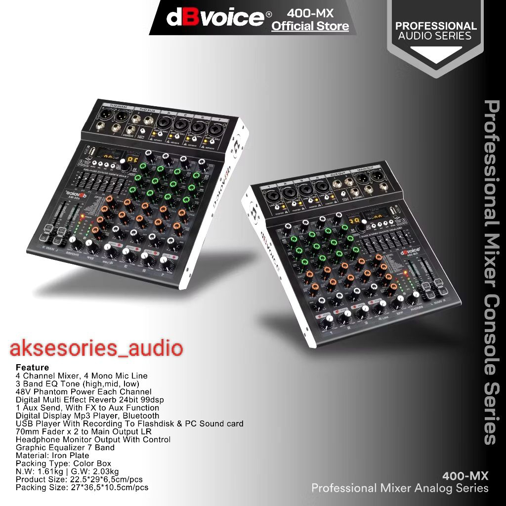 mixer audio 4 Chanel MIXER DBVOICE 400-MX