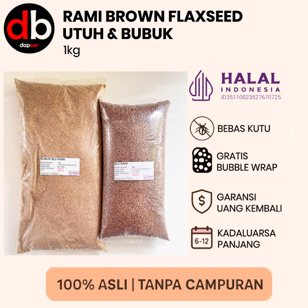 

Biji Rami | Brown Flaxseed 1kg