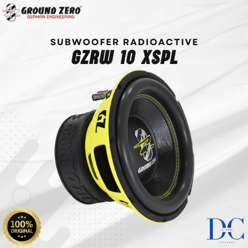 Subwoofer Audio Mobil - Subwoofer Radioactive GZRW 10 XSPL Ground Zero - 25 cm / 10″ High Quality SP