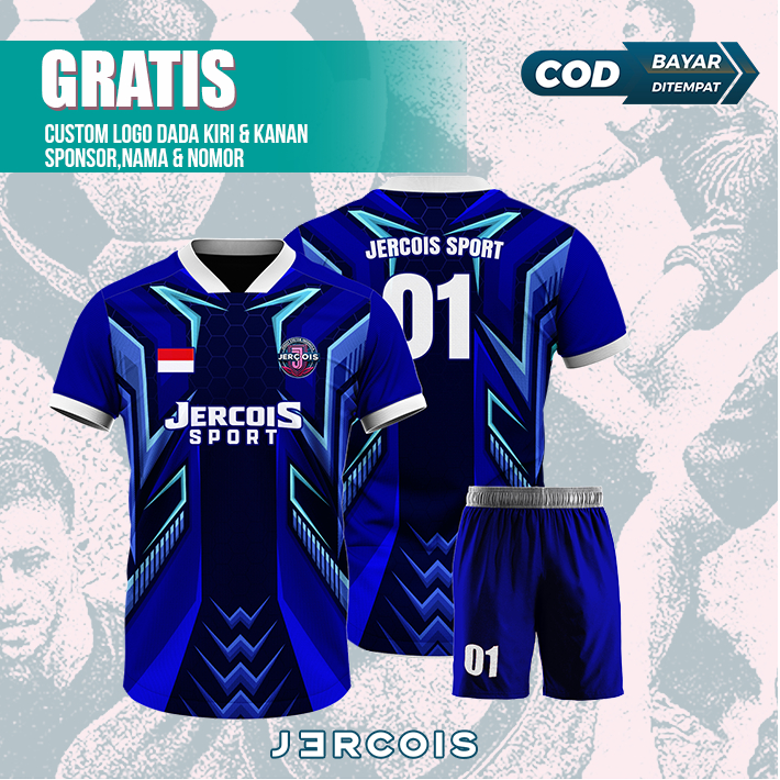 JERCOIS | CUSTOM JERSEY BOLA | CUSTOM JERSEY FUTSAL | CUSTOM JERSEY BADMINTON | CUSTOM JERSEY SATUAN
