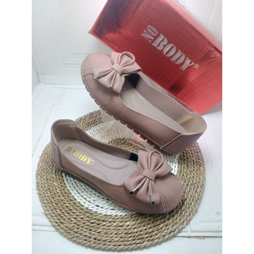 sepatu wedges import wanita no body 6601