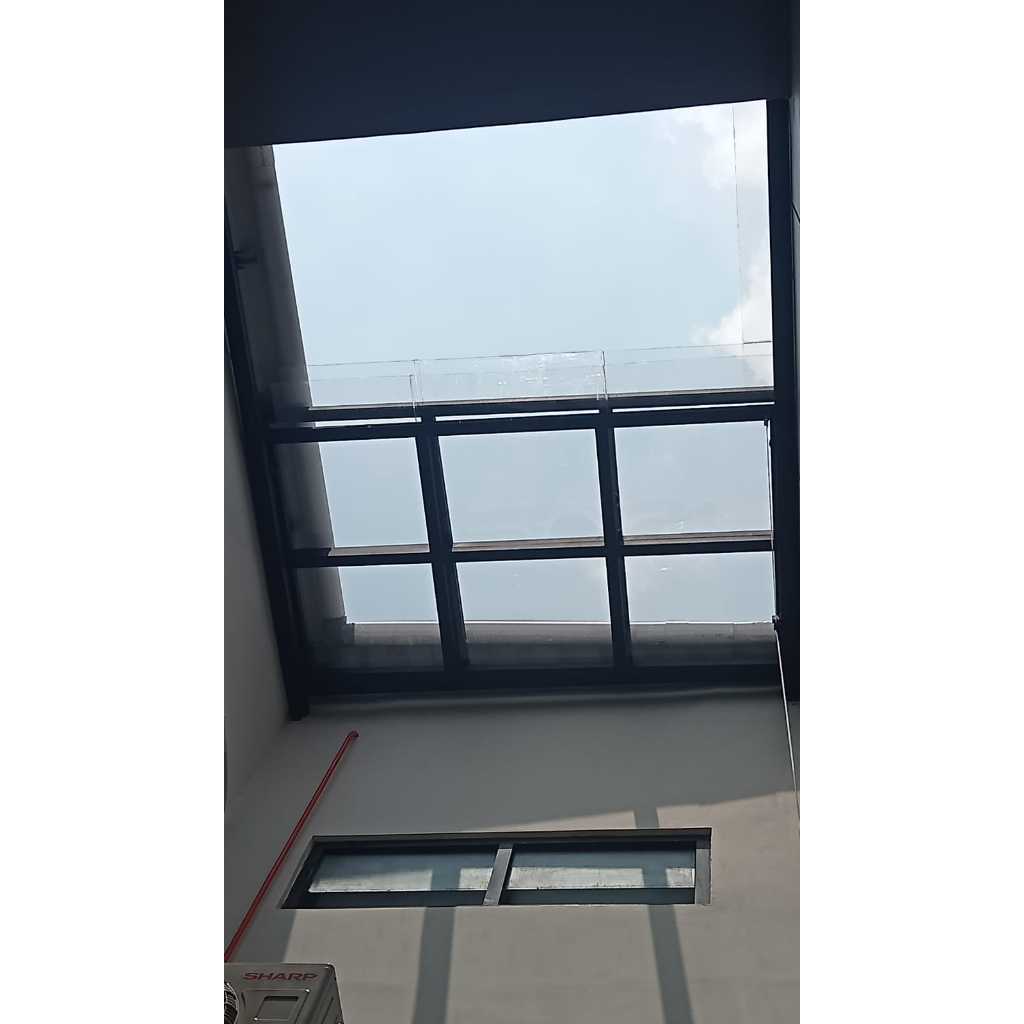 Kanopi sliding solarflat / kanopi buka tutup