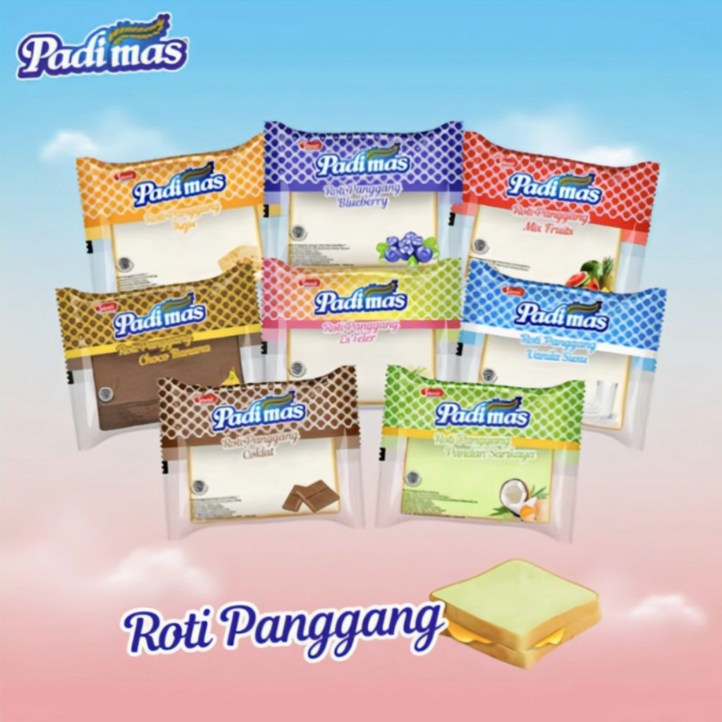 

Roti Panggang Padi Mas Mix Varian Rasa isi 5 Pcs