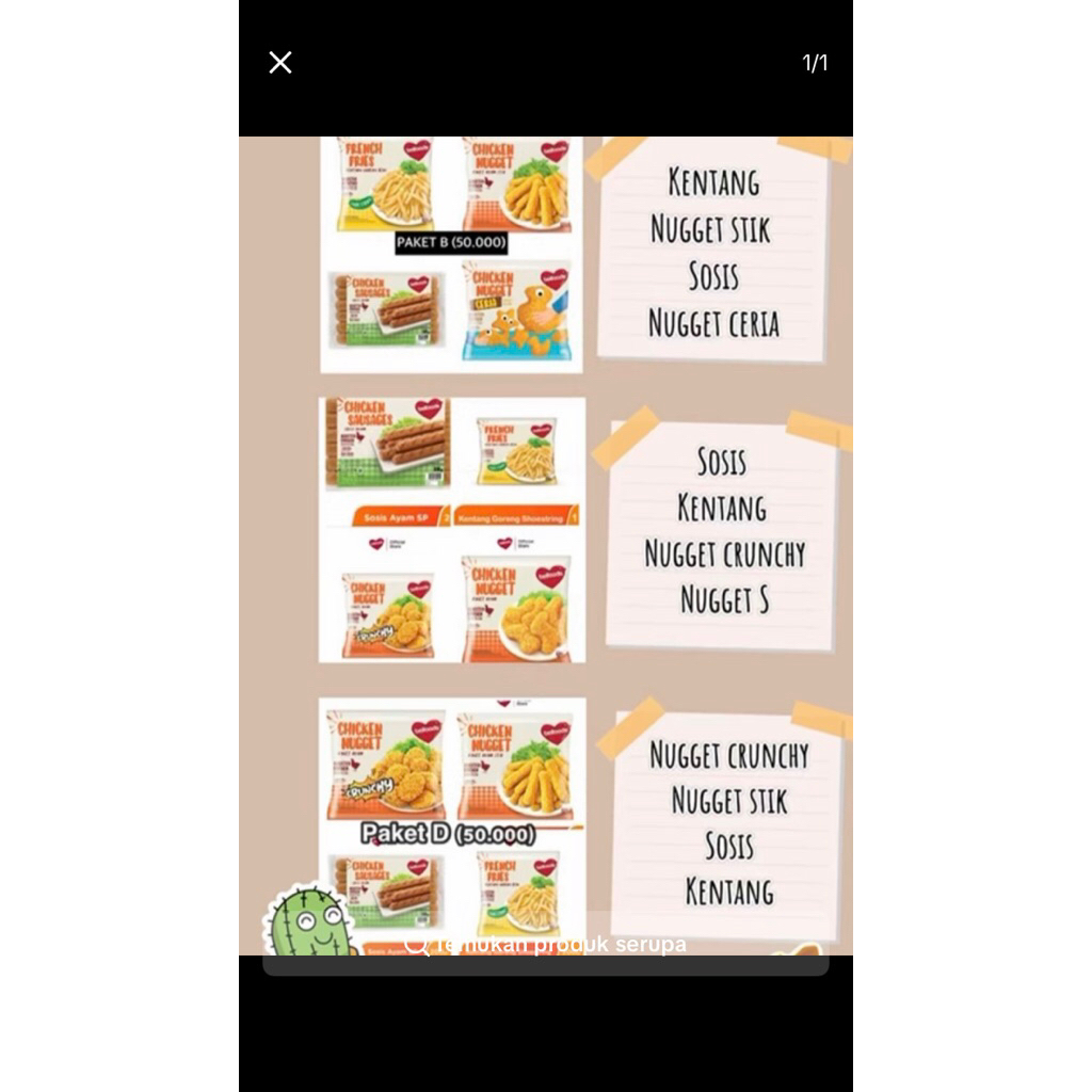 

PAKET BELFOODS ISI 4