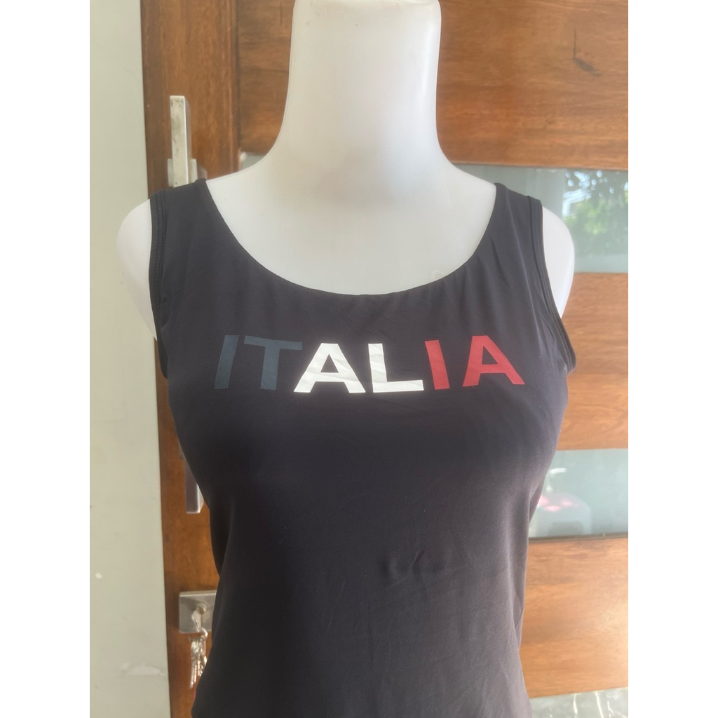 Tanktop kappa italia hitam