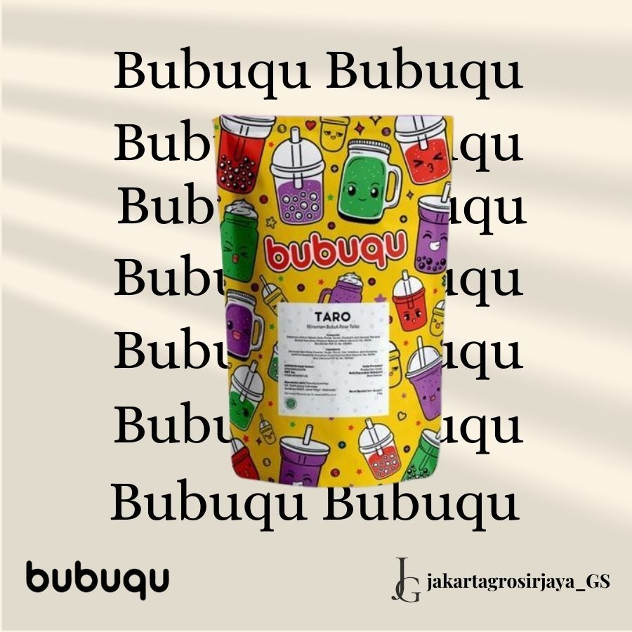 

Bubuqu Powder Drink Taro Latte - Bubuk Minuman Taro Susu 1 Kg