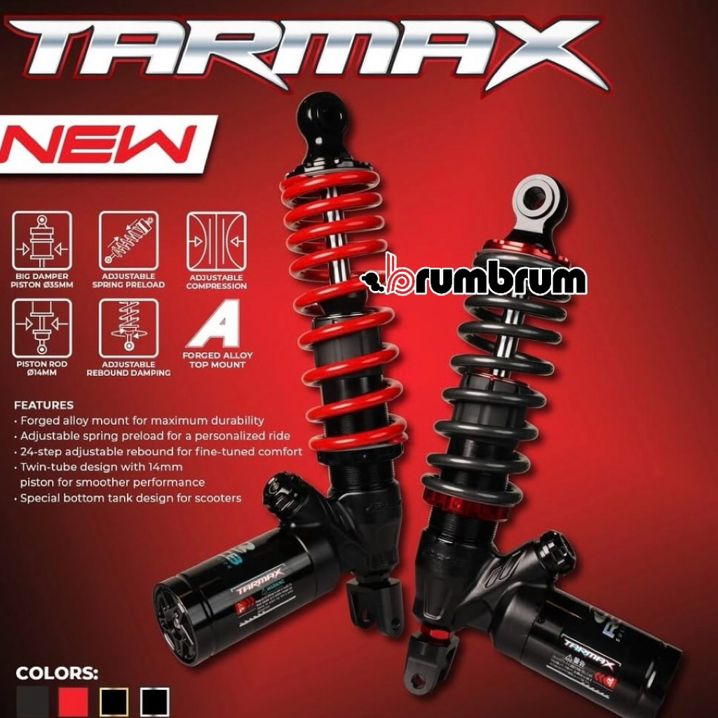 SHOCK TABUNG BAWAH RCB TARMAX 305MM 330MM 340MM MIO VARIO 125 / 150 VARIO 160 SHOCKBREKER RCB