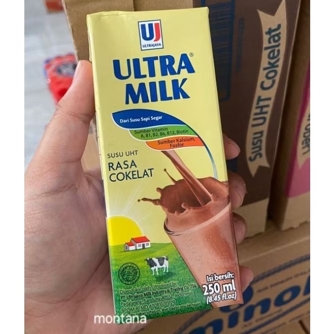 

Susu UHT Ultramilk Fullcream/Stroberi/Cokelat/Low Fat 250ml 1 Dus Isi 24pcs