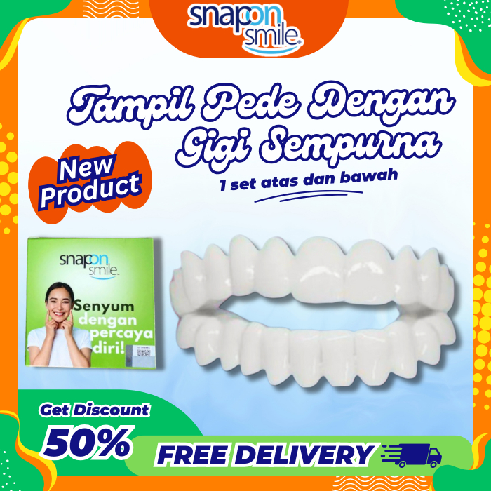 Snap On Smile Authentic / Gigi Palsu Snapon Smile 1 Set Veneer Gigi