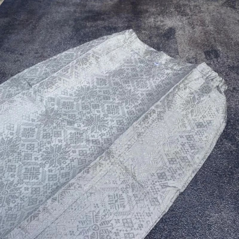 Rok Span Songket Putih /Bawahan Kebaya Modern Pilihan Warna