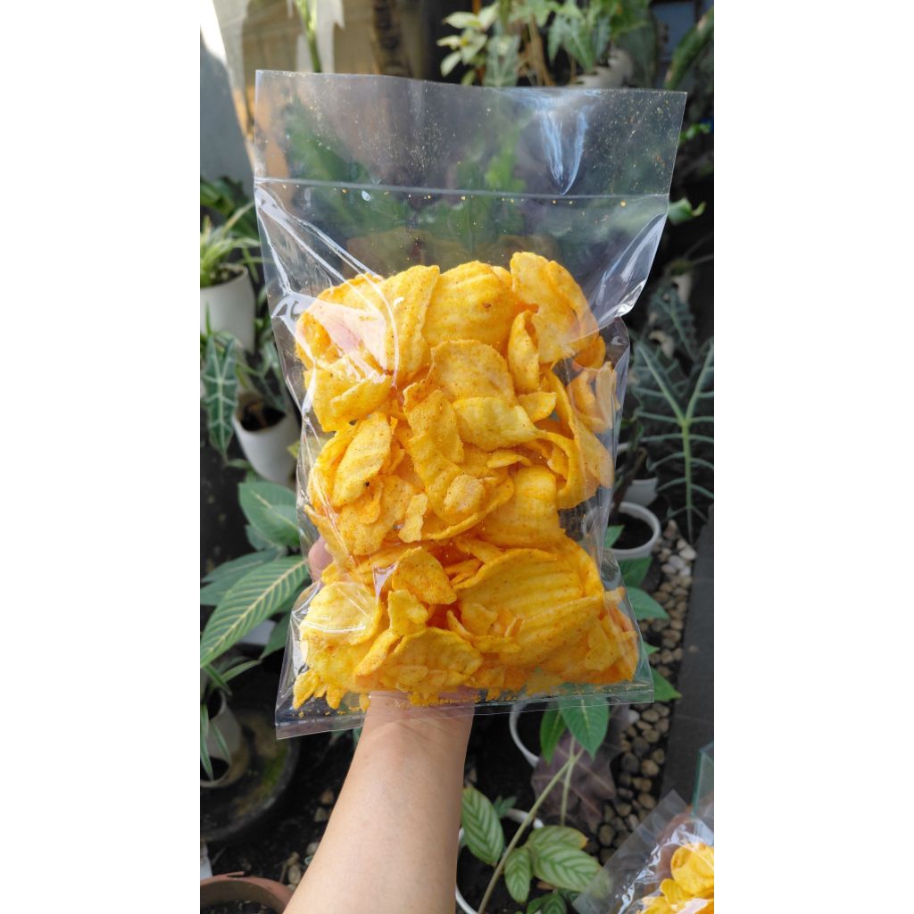 

Puyur Pedas Keripik Puyur Rasa Pedas Cemilan Murah