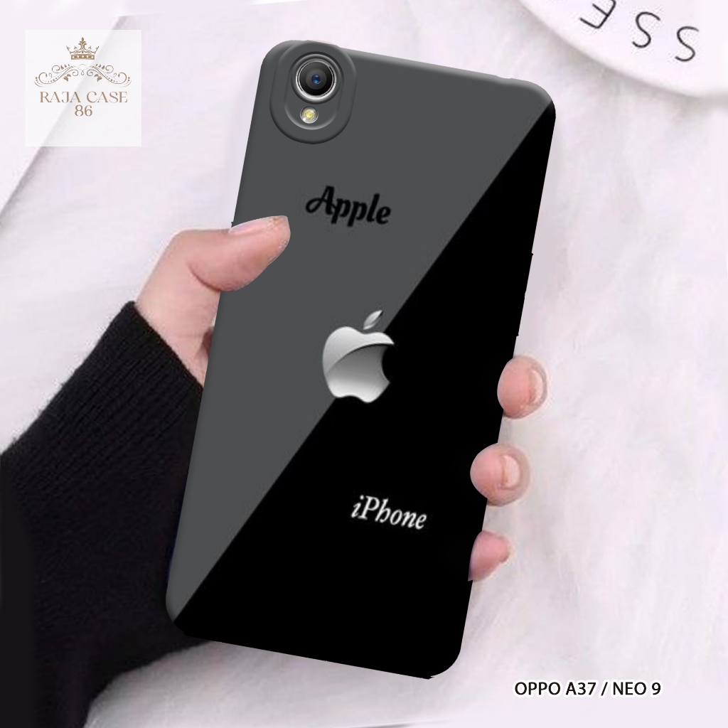 Case Oppo A37 / Oppo Neo 9 - Rajacase - casing Oppo A37 - Motif case Logo - Pelindung handphone - Op