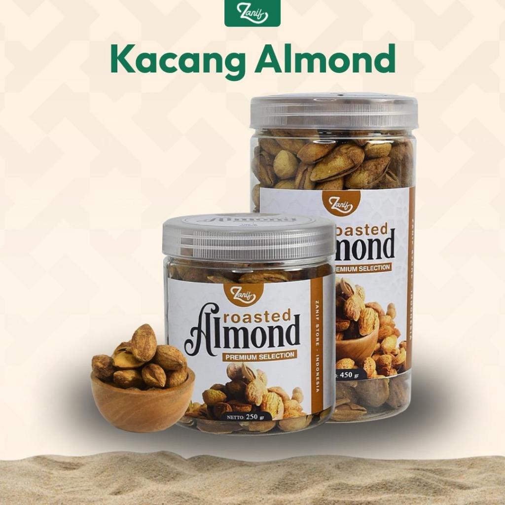 

Zanif Store - Cemilan Khas Arab Premium | Kacang Almond Roasted Asli Timur Tengah, Renyah & Gurih
