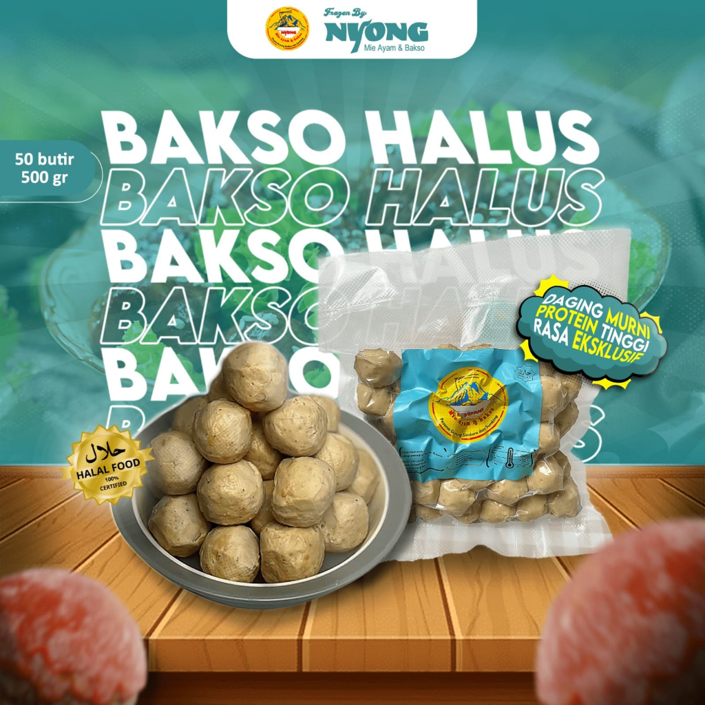 

Bakso Daging - Bakso Kecil 50 Butir 500gram - Bakso Halus / Bakso Daging Sapi / Bakso Daging Ayam / Frozen Food / Bakso tanpa Tepung / Baso tanpa Aci