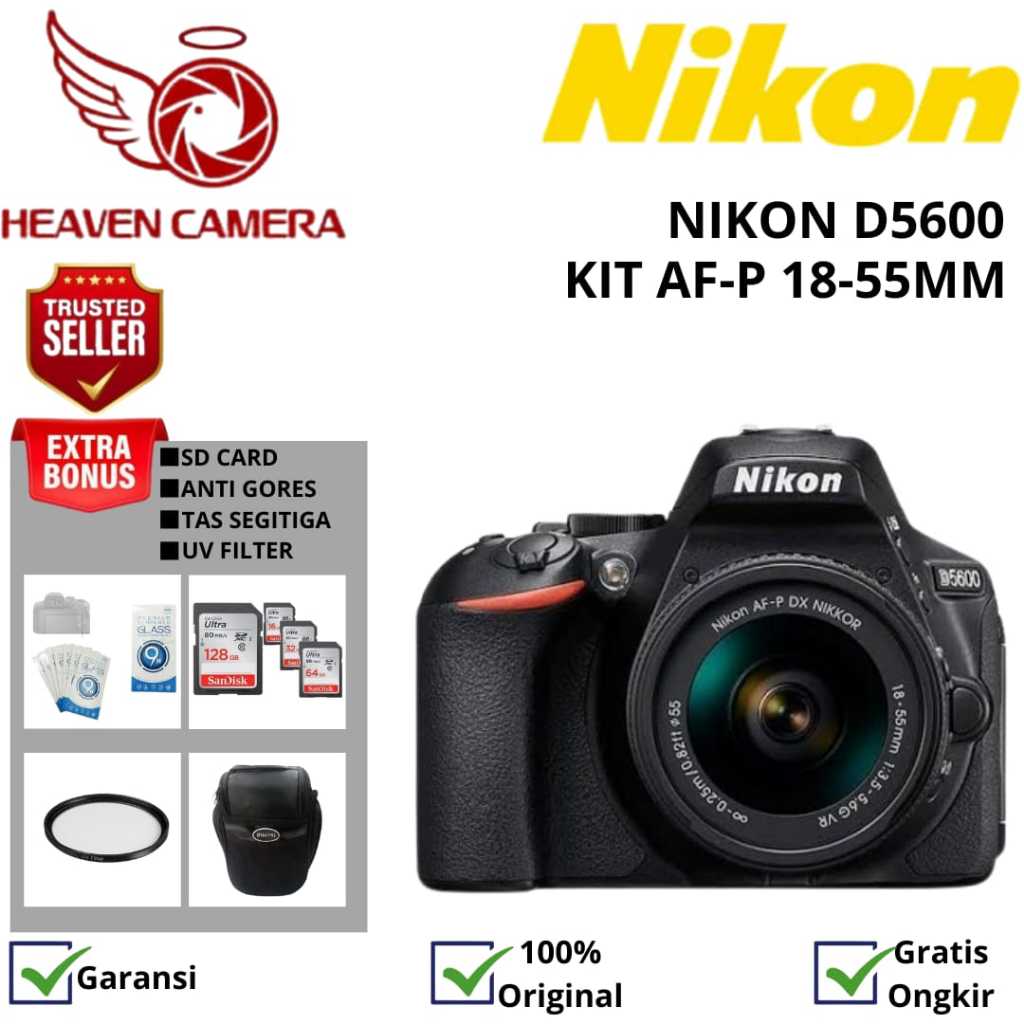 NIKON D5600 KIT 18-55MM / KAMERA NIKON D5600 KIT 18-55MM / NIKON D5600