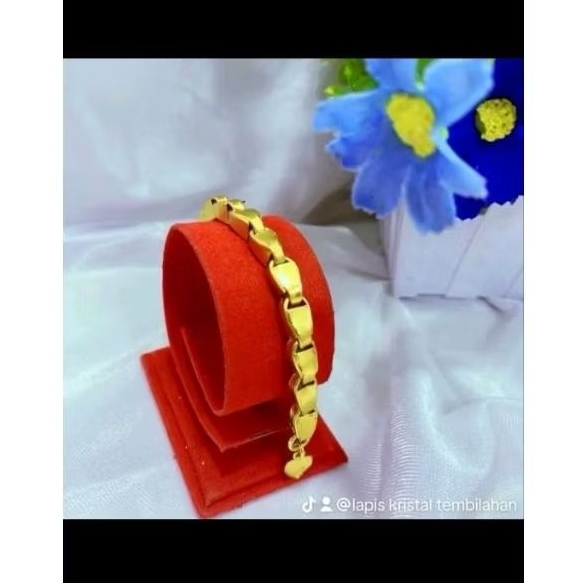 LAPIS KRISTAL gelang padi 5sk lapis kristal