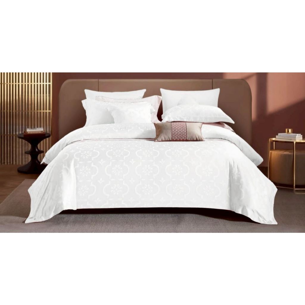 Queen Hotel-Bedcover Sprei Set KingKoil Sutra Tencel Sprei Sultan Mewah Lembut Anti Bacteri Termurah