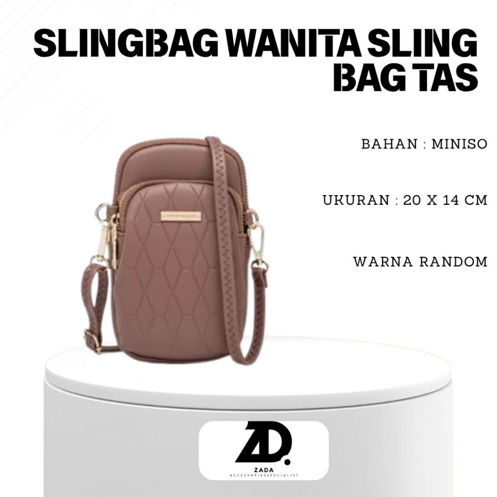 Slingbag wanita sling bag tas wanita tas dompet tas hp mini Murah Gratis Ongkir Bisa Cod